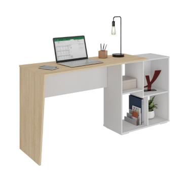 Imagem de Mesa Para Com Nichos Salamanca Carvalho Branco