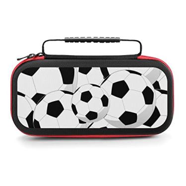 Imagem de AoHanan Estojo De Transporte Para Bolas Futebol Sport Switch Compatível Com 20 Cartuchos Jogos, Capa Rígida, Proteção Viagem Console E Acessórios