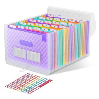 Imagem de Organizador de arquivos de acordeão ThinkTex Accordian 26 Pockets
