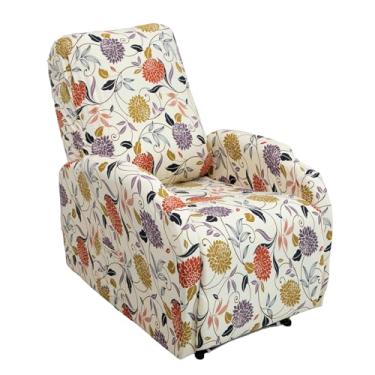 Imagem de Eco-Ancheng Capas reclináveis pequenas, capa reclinável, 4 peças, pequena capa de sofá reclinável para assentos de home theater, com parte inferior elástica, protetor reclinável com bolso para