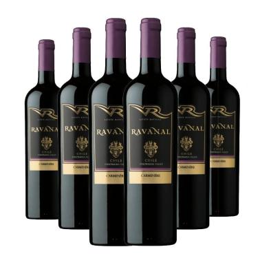 Imagem de Kit 06 Garrafas Vinho Ravanal Carménère