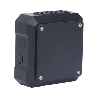 Imagem de Ventilador de Colar Forte Absorção de Choque de 4000mAh Bateria USB Recarregável Ventilador de Clipe de Cintura (Preto)