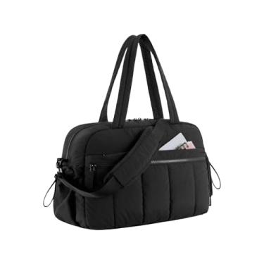 Imagem de FULONEEI Bolsa de ginástica para mulheres, bolsas de viagem com compartimento, bolsa esportiva leve, durável, acolchoada para treino/esporte/viagem