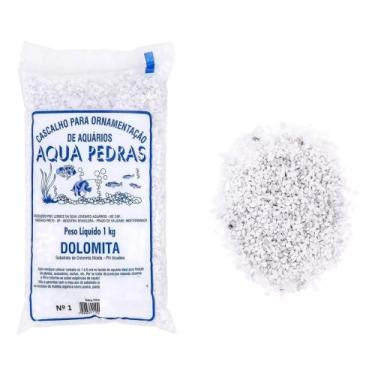Imagem de Cascalho Dolomita Moida Nº 1 Para Aquários 1kg - Aqua Pedras