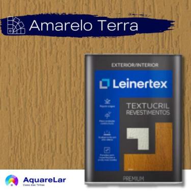 Imagem de RÚSTICO (GRAFIATO) TEXTUCRIL LEINERTEX 23Kg, AMARELO TERRA