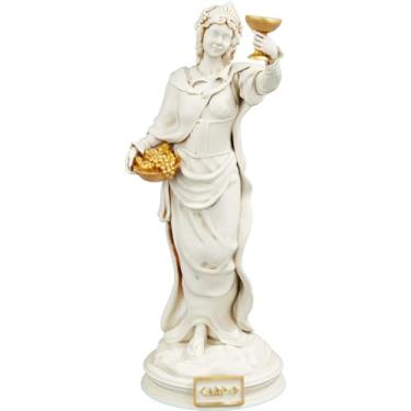 Imagem de Estátua Carpo Deusa Grega do Outono - Horas (Cor Mármore Dourado)