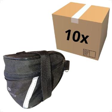 Imagem de 10 unidades Bolsa Bolsinha Selim Bike Bicicleta Fita Faixa Refletiva Porta Objeto