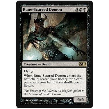 Imagem de Magic: the Gathering - Demônio com cicatriz de runas - Magic 2012