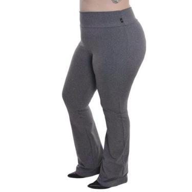Imagem de Calça flare feminina peluciada plus size dicors, G1, Cinza