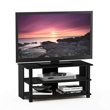 Imagem de Furinno Suporte Sully de 3 camadas para TV até 40, expresso/preto