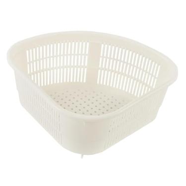 Imagem de WeiLaiKeQi Triângulo de drenagem de pia, cesta de canto, cesta de lavagem de frutas e vegetais, reutilizável, portátil, filtro de lixo úmido para festa em bar de