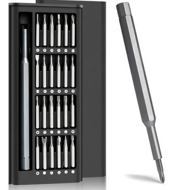 Imagem de Kit Conjunto de Chave de Fenda 24 em 1 com Estojo Magnético Precisão Ideal para Reparos em Celulares, Notebooks, Relógios e Eletrônicos em Geral Linha Premium