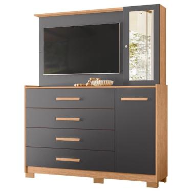 Imagem de Cômoda Ilhabela 2 Portas e 4 Gavetas - Móveis Albatroz