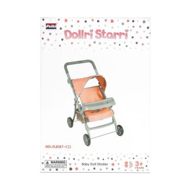 Imagem de Carrinho de Boneca Feili Dollri Starri Brinquedo Infantil Carrinho de bebê para Crianças - Modelo FL8187-1
