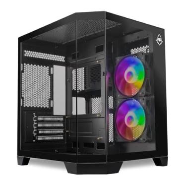 Imagem de Gabinete Gamer Mancer CV700B | Mini-Tower | Lateral de Vidro | Com 2 Fans | Preto | MCR...