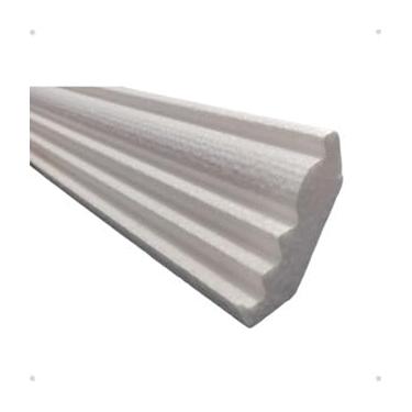 Imagem de Moldura Roda Teto Decoração Isopor 7 cm de face Kit com 20 metros - PP 7 3D