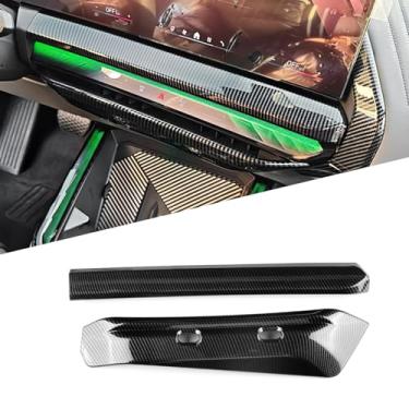 Imagem de FEXIDA Para BMW X3 G45 2025 2026 console central ar condicionado saída de ventilação moldura guarnição, fibra de carbono ABS