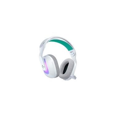 Imagem de Headset Gamer Sem Fio Logitech G522 LIGHTSPEED LIGHTSYNC, RGB, Conectividade Tripla LIGHTSPEED, Bluetooth e com Fio USB, Branco - 981-001549