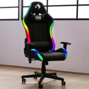 Imagem de Cadeira gamer fox racer rgb pt ut-c1583l