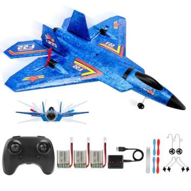 Imagem de Brinquedo de caça a jato RC Airplane ANTSIR F-22 Raptor para crianças 
