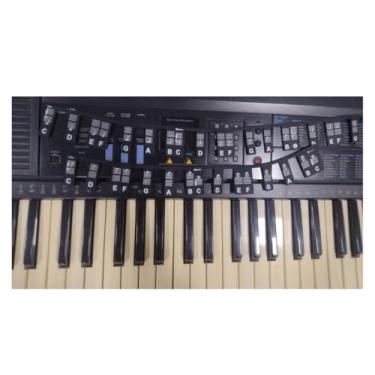 Imagem de Marcador Notas Musicias Preto Piano Teclado 61 Notas Velvet