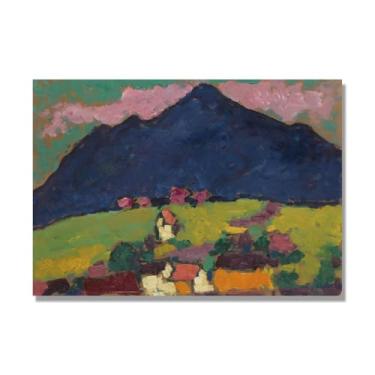 Imagem de NHLDZYH Quadros expressionismo, (sem título 14) de Alexej von Jawlensky. Imagem artística em tela, quadros de pinturas famosas, imagem murais quartos. 70 x 90 cm apenas tela.