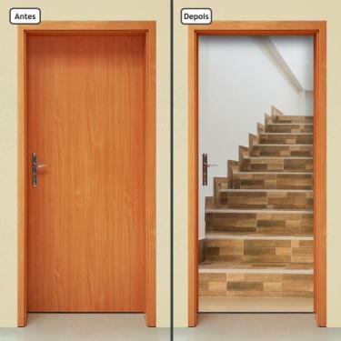 Imagem de Adesivo Decorativo de Porta - Escada - 784cnpt - Allodi