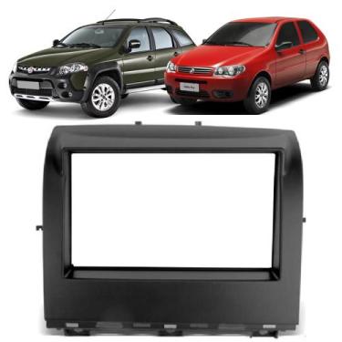 Imagem de Moldura Painel 2 Din Palio Fire Way Siena Strada 7 Polegadas Dvd Som M