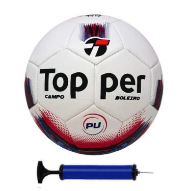 Imagem de Bola de futebol campo topper boleiro + bomba de ar
