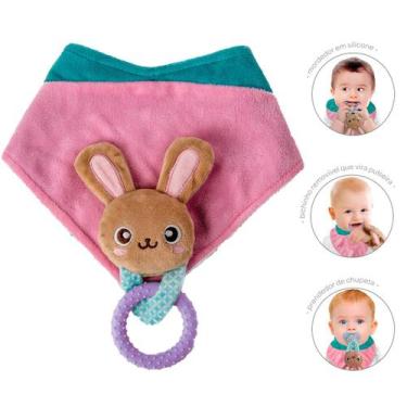 Imagem de Bandana Babador e Mordedor Modelo 3 em 1 Personagem Coelho - BUBA, Coe