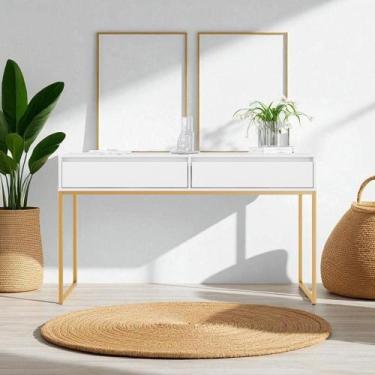 Imagem de Aparador Buffet Deluxe Industrial Corredor - Mais de Casa, Branco Dour