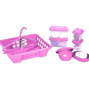 Imagem de Organizador Bebê Cestinho de Fralda Infantil 9 Peças Porta Treco Chupe