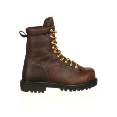 Imagem de Georgia Boot Sapato de trabalho masculino Georgia 20,32 cm com cadarço e bico de aço, Chocolate, 8.5 Wide