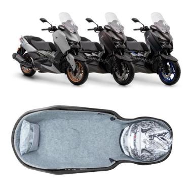 Imagem de Forração Yamaha Xmax 300 2026 Baú Standard Cinza 1 Antena - Jaspe Atel