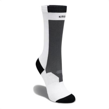 Imagem de Meia Olympikus Performance Bpc Cano Médio Feminina, Unico, Branco, Pre