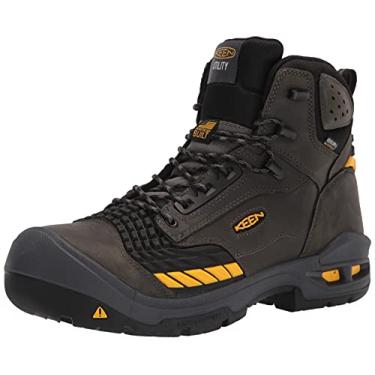 Imagem de KEEN Utility Men's Troy 6” KBF Composite Toe Waterproof Work Boots Construction, Magnet/Black, 10.5
