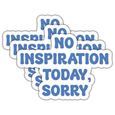 Imagem de (3 peças) No Inspiration Today, Sorry Stickers Funny Quotes Adesivos Decalque Impermeável Vinil Adesivos Adulto para Laptop Kindle Carro Copo Garrafa de Água Caneca Telefone Notebook Capacete Tamanho