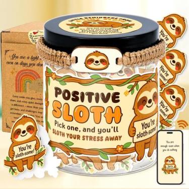 Imagem de Cartões de afirmação Jar LumenJar Positive Sloth 60+ Cards