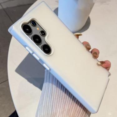Imagem de Capa de celular macia, fosca e gelatinosa, à prova de choque, para Samsung S25, S24 Ultra, S23fe, S22 Plus, A16, A36, A15, A35, A55, A53, A52, 5g (para Galaxy A35/branco)