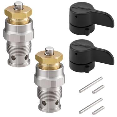 Imagem de Gyfent 235014 Válvula de pulverização Airless Prime, 2 peças de válvula de drenagem compatíveis com pulverizador de tinta Graco 210 230 390 395 490 495 595 3400