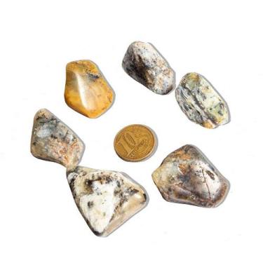 Imagem de Opala Rolada Natural Tipo A - Pedra Fossilizada 20 a 30mm para Orgone 