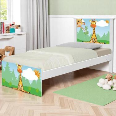 Imagem de Bi Cama Juvenil Zap Safari Girafa Com Colchões