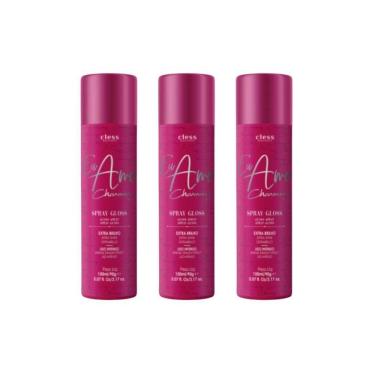 Imagem de Hair Spray Charming Brilho Gloss 150Ml - Kit Com 3Un