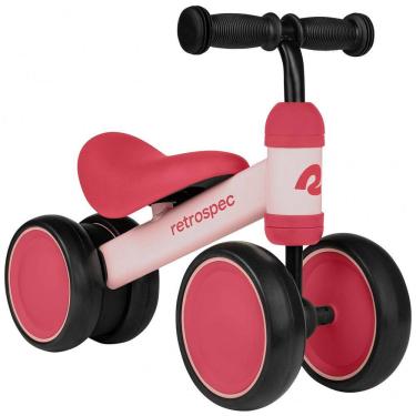 Imagem de Bicicleta sem Pedal Infantil com 4 Rodas para Crianças de 1 a 4 Anos, RETROSPEC 4501, Rosa