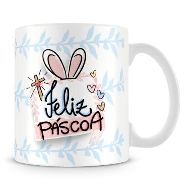 Imagem de Caneca Personalizada de Cerâmica para Páscoa - 325 ml - Mod.6 - Amo Ca