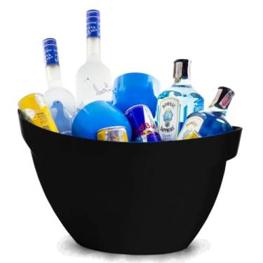 Imagem de Champanheira 12 Litros Luxo Acrílico Resistente (PRETO)