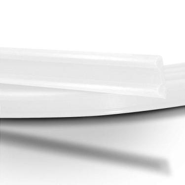 Imagem de Perfil plástico vareta chata para toldos em PVC branco rolo com 6 mts 
