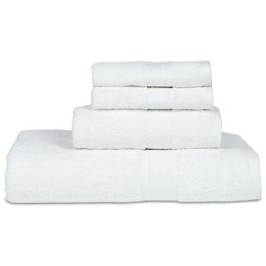 Imagem de Jogo de Toalhas de Luxo, Altamente Absorventes de Qualidade Surpreendente com 4 Peças e 100% Algodão, Casa Lino