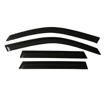 Imagem de GRJQRKHZ Defletor de janela lateral de carro para P&eugeot 406 1996-2004 Weathershied viseira de porta vento sol proteção chuva janela lateral defletores de vento