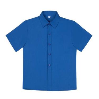 Imagem de Camisa Visaccy Boys de manga curta com botões azul royal 18